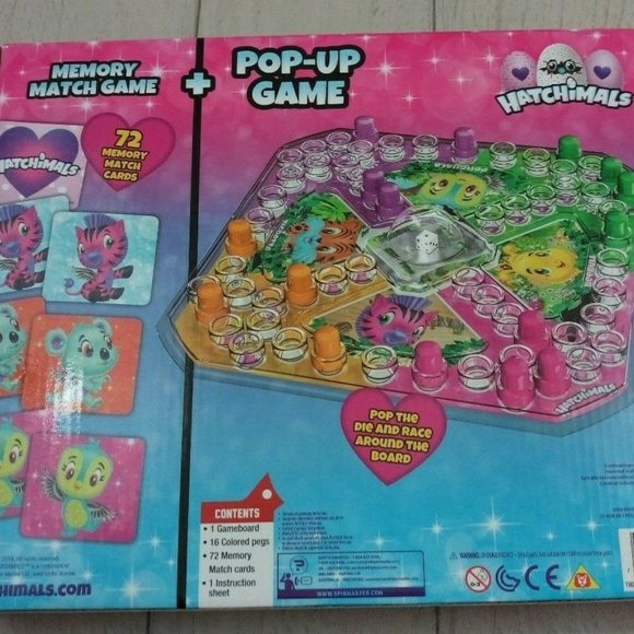 Hatchimals Pop-Up Game and Memory Match Game - Picture 2 of 2